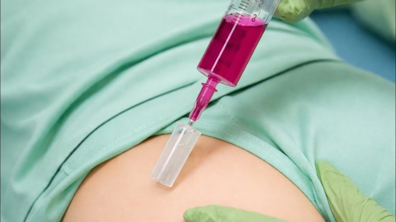 IM Intramuscular injection Push in the Buttocks Ceftriaxone 500mg & Dexamethasone ventrogluteal#12