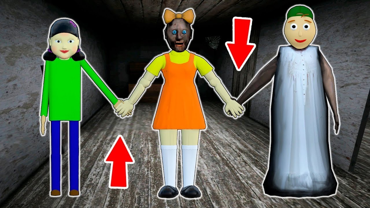 Granny vs small Doll vs Big Granny - funny horror animation (funny mix 15)