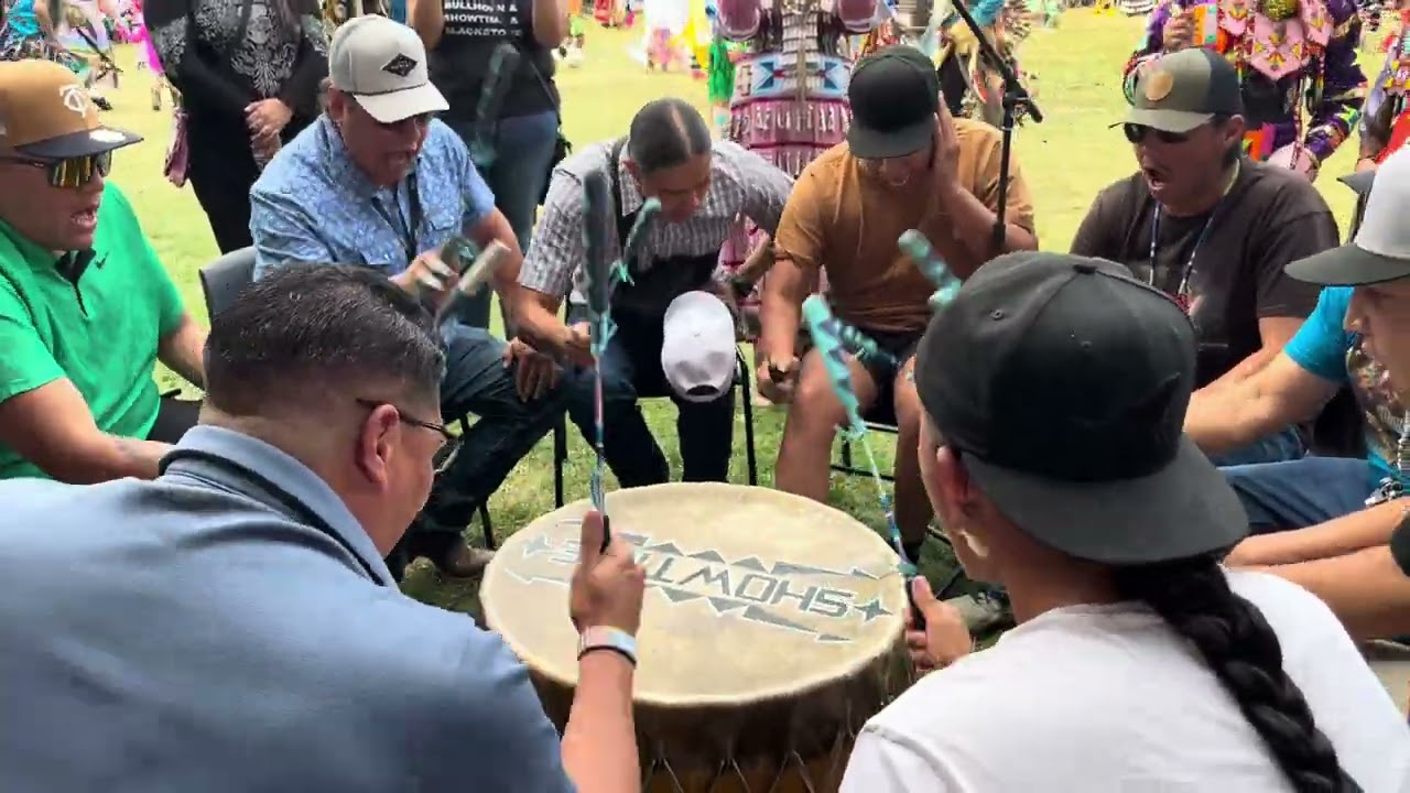 Showtime singers at Ochapowace #powwow Saturday afternoon 2024 #nativeamerican #indigenous