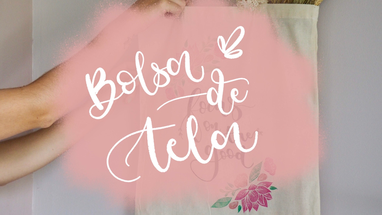 Bolsas de tela y lettering
