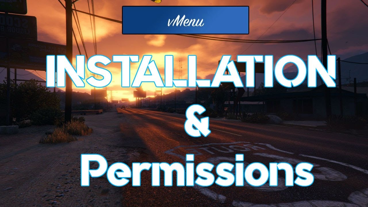 FiveM - vMenu Setup & Permissions (2020)