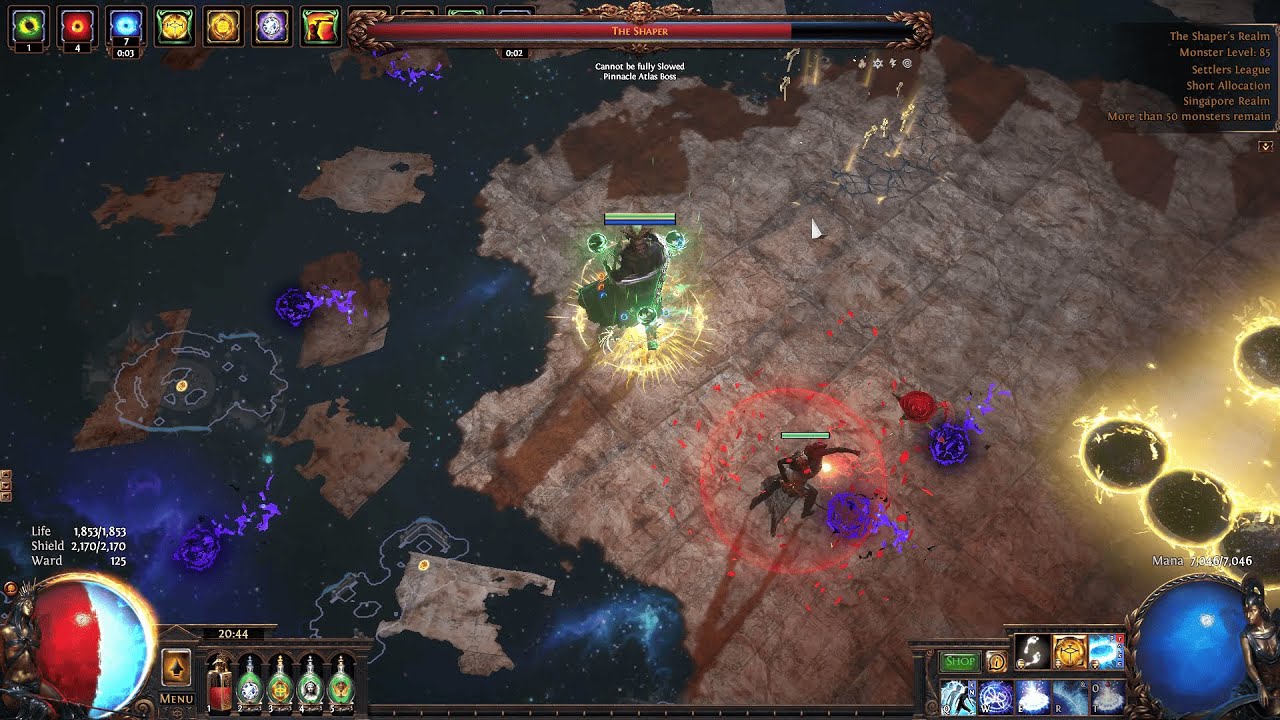 Ice Nova of Frostbolts Hierophant vs Uber Shaper [3.25]