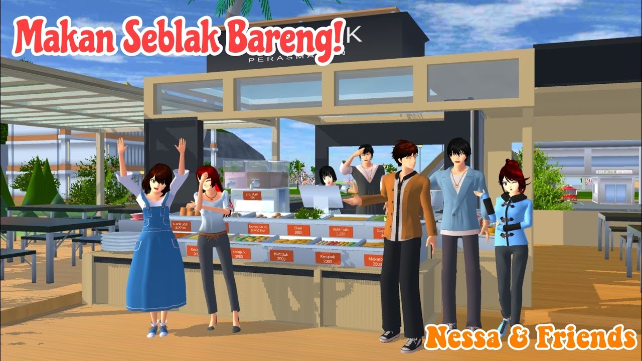 || Nyeblak Date || Nessa & Friends || Drama Sakura School Simulator ||