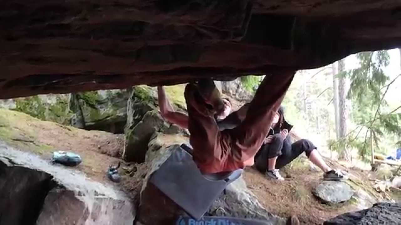 Ilari Kelloniemi almost climbs Hypergravity 8B