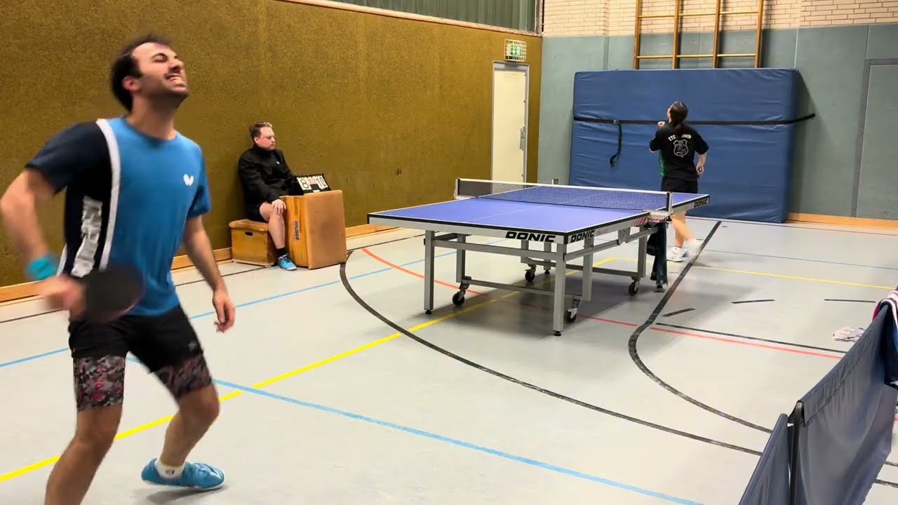 Extrem spannendes Tischtennis-Duell!Kryvosheia vs Christou