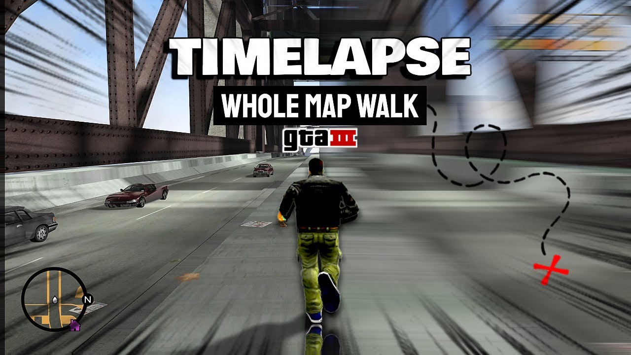 Walk Across The Whole Map Timelapse (GTA3) 2026