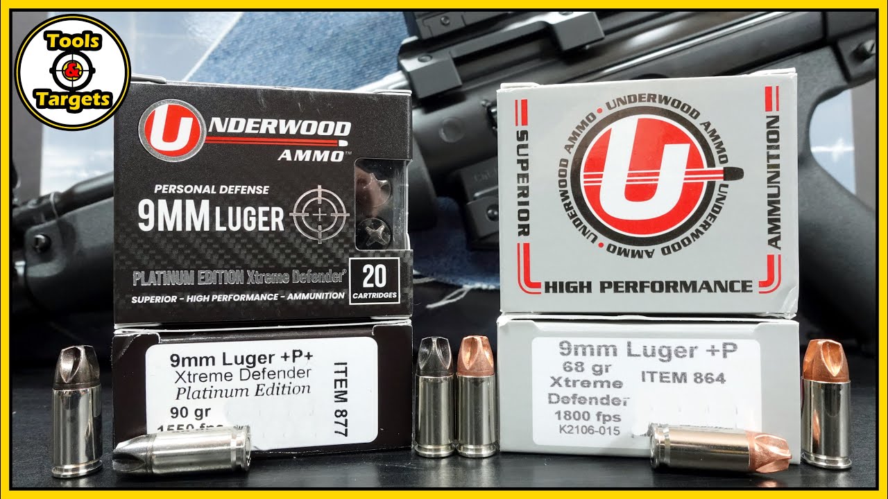 WARP SPEED!...9MM 68+P VS 90+P+ Underwood Xtreme Defender Self-Defense AMMO Ballistic Gel Test!