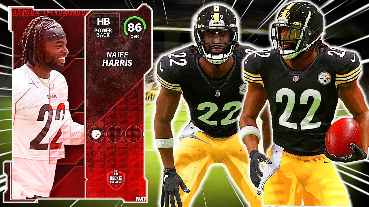 86 OVERALL ROOKIE PREMIERE NAJEE HARRIS! THE BEST STEELERS THEME TEAM IN MADDEN 22 ULTIMATE TEAM!