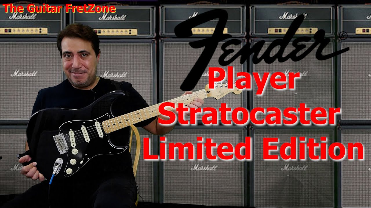 Fender Player Stratocaster Black Limited-Edition Demo/Review with Solo for Pink Floyd's song - Money