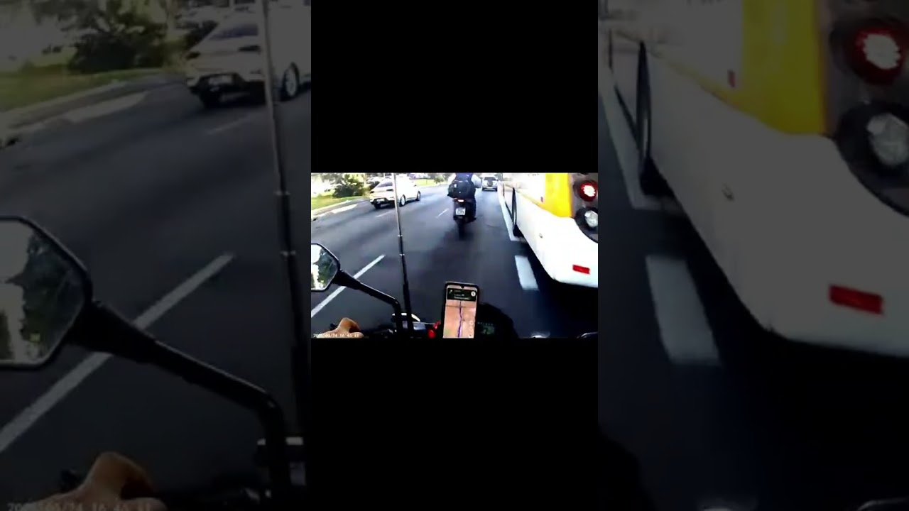 Motoca n&atilde;o deu seta quase bati .. #transitosplanetarios #transito #motovlog #moto