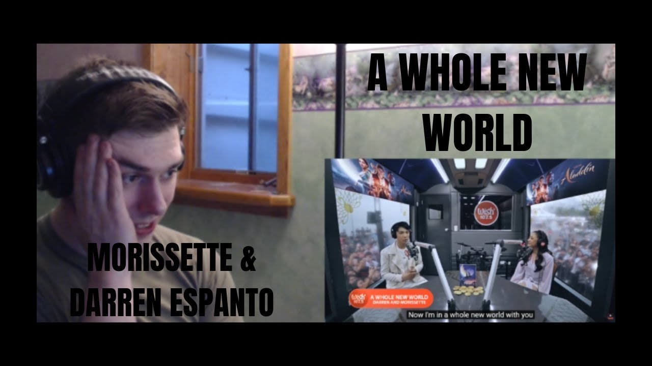 Morissette & Darren Espanto -  A Whole New World (Live on Wish 107.5 Bus) Reaction