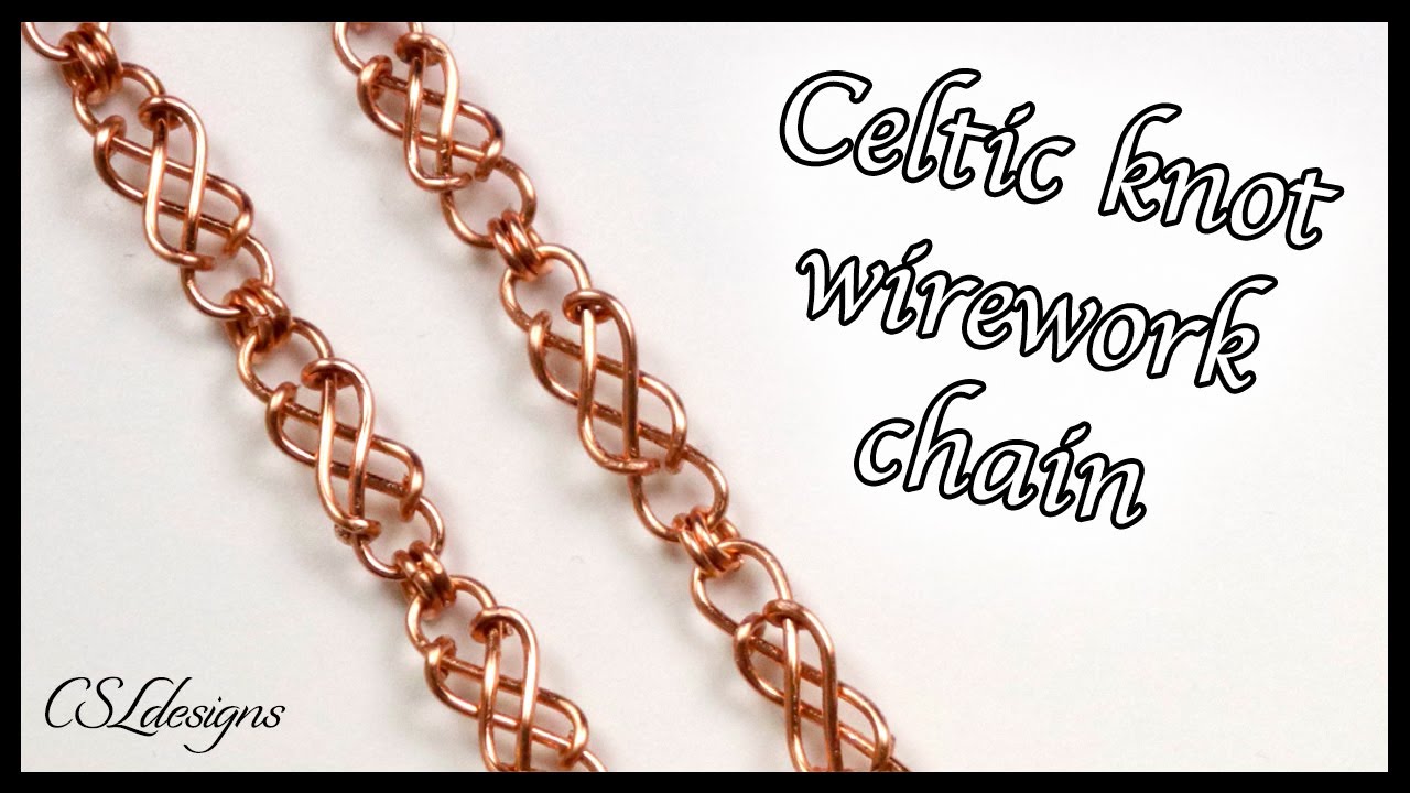 Celtic knots wirework chain