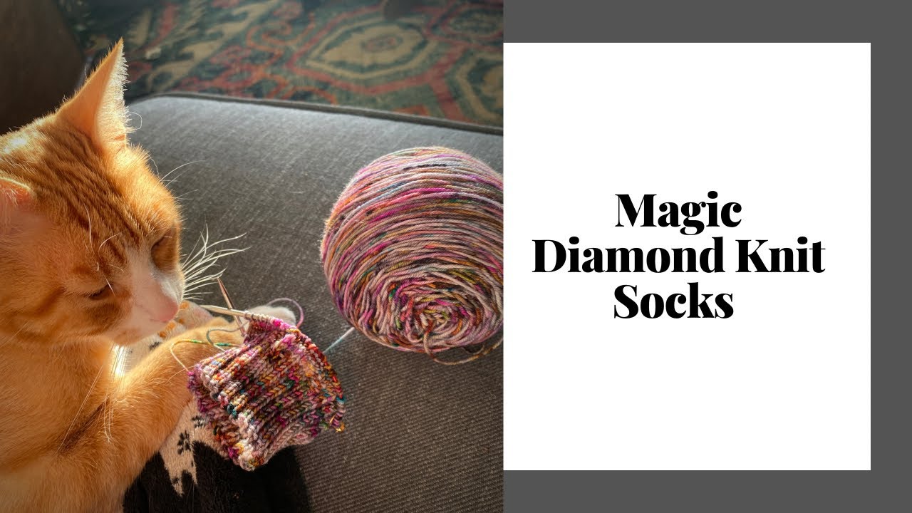 Magic Diamond Knit Socks