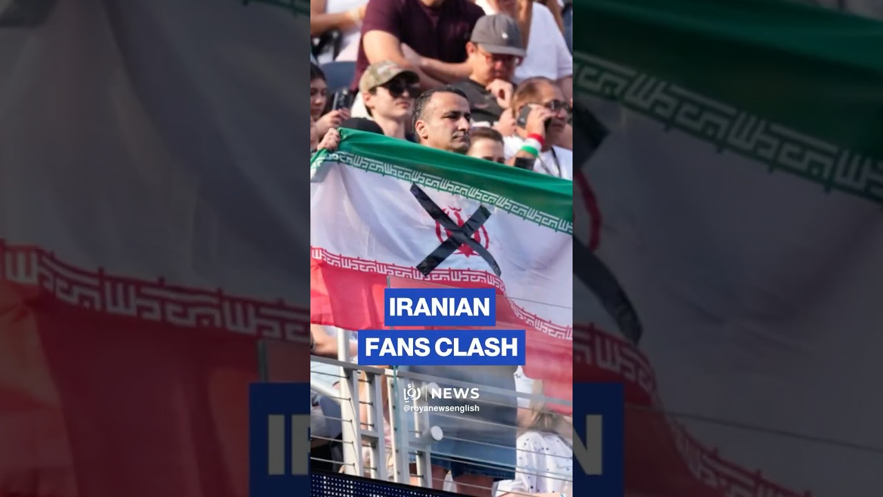 🇮🇷⚽Anti-regime protesters confront govt supporters after Iran match