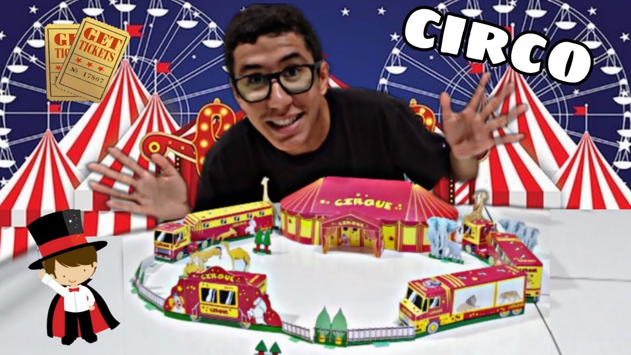 MONTEI UM MINI CIRCO DE PAPERCRAFT 🎪