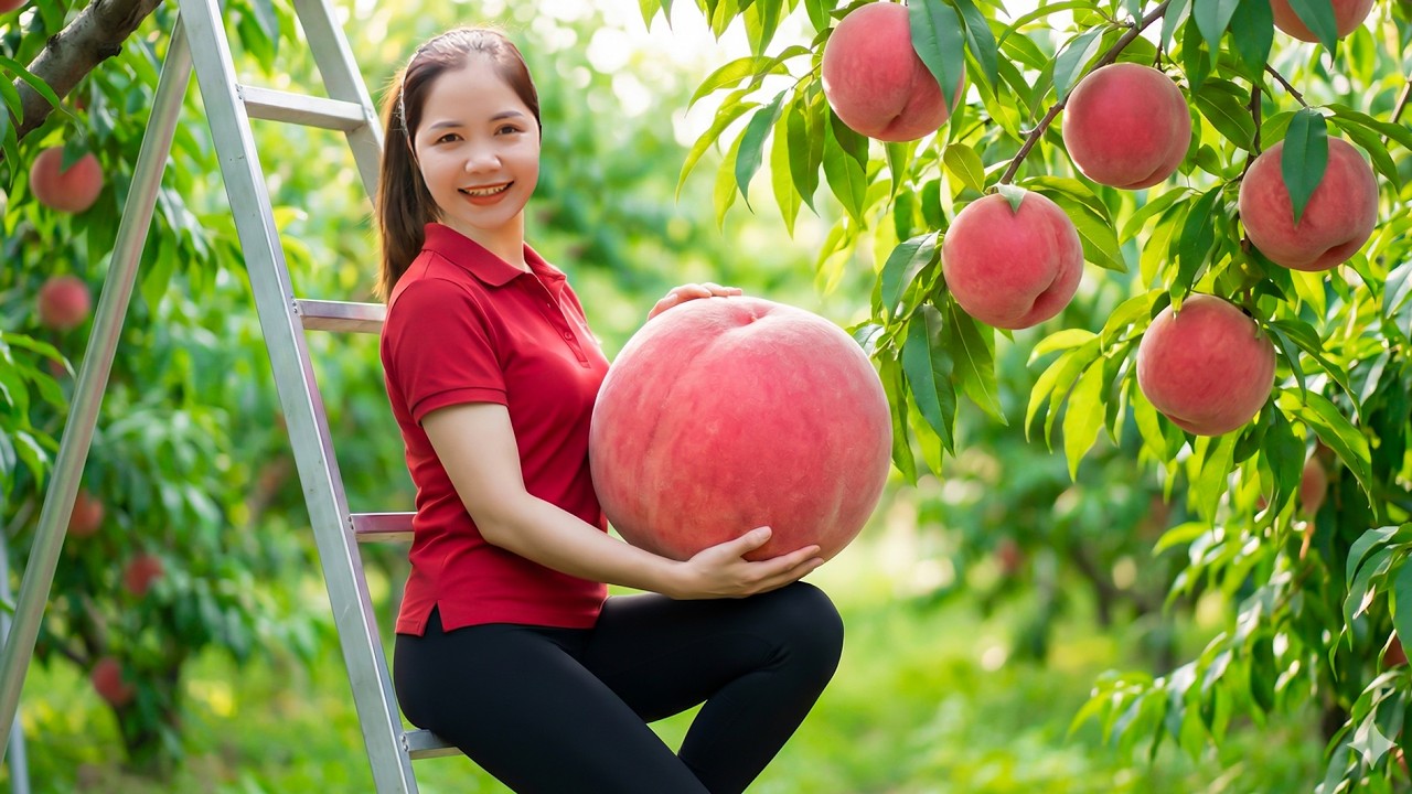 Harvesting 1000+ Giant Sweet Peach Sa Pa To Sell & Cooking Corn Soup | Authentic Village Recipe