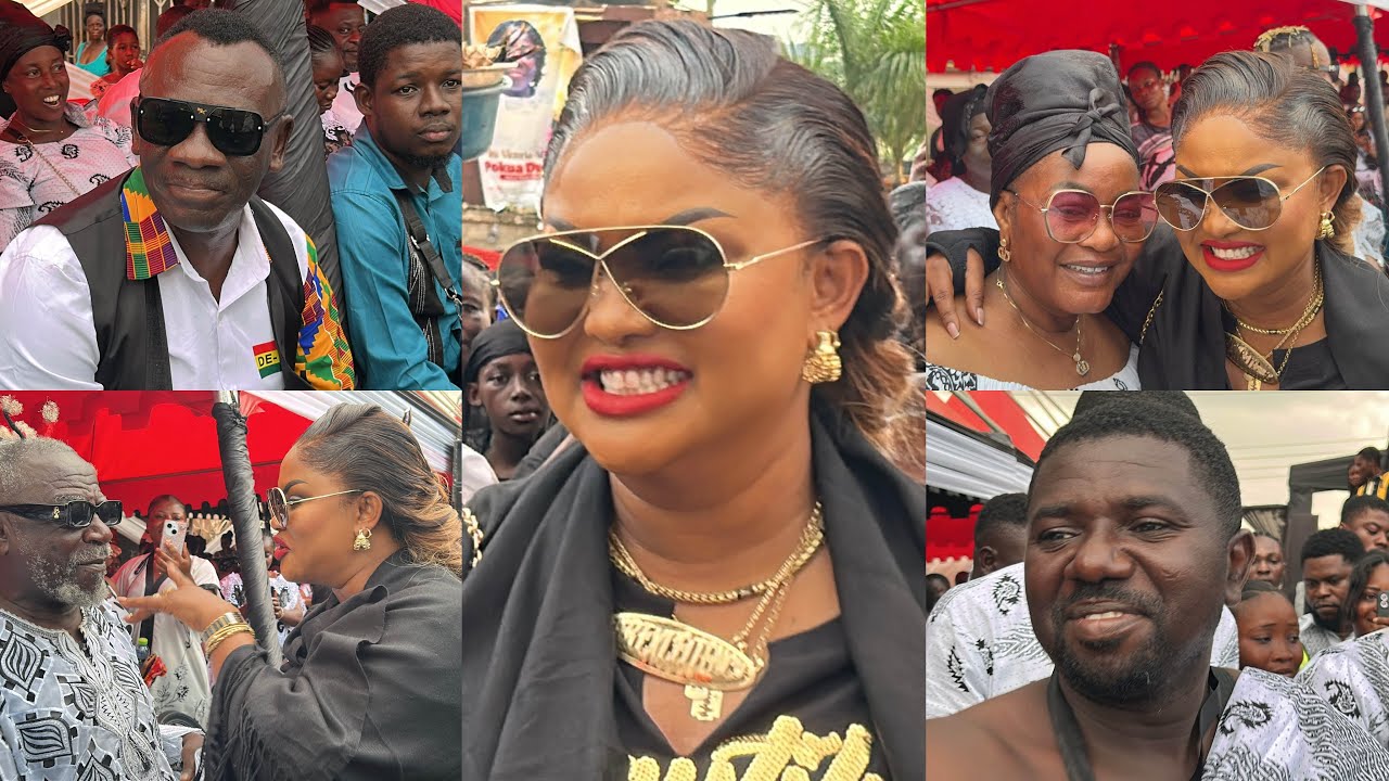 Nana Ama McBrown, Akrobeto, Bro Sammy & Salinko show massive love to Kolege at his mom’s funeral 