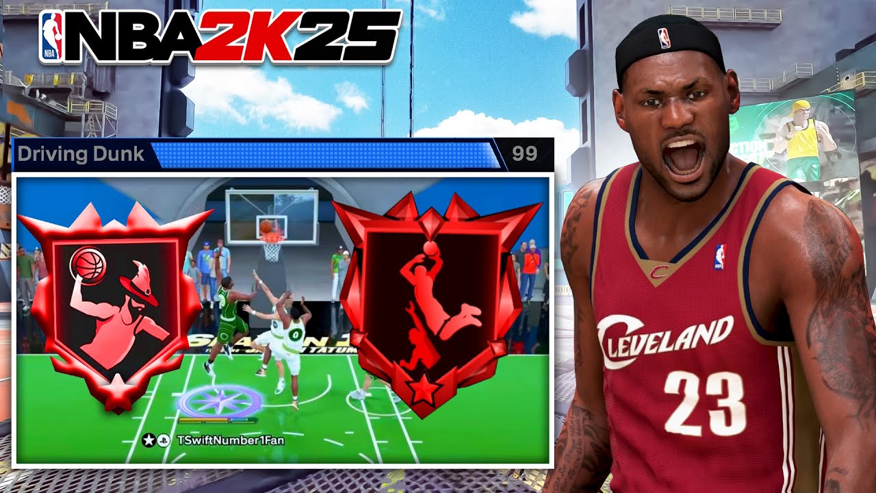 99 DRIVING DUNK + LEGEND POSTERIZER is OVERPOWERED on NBA 2K25! Rookie LeBron James Build!