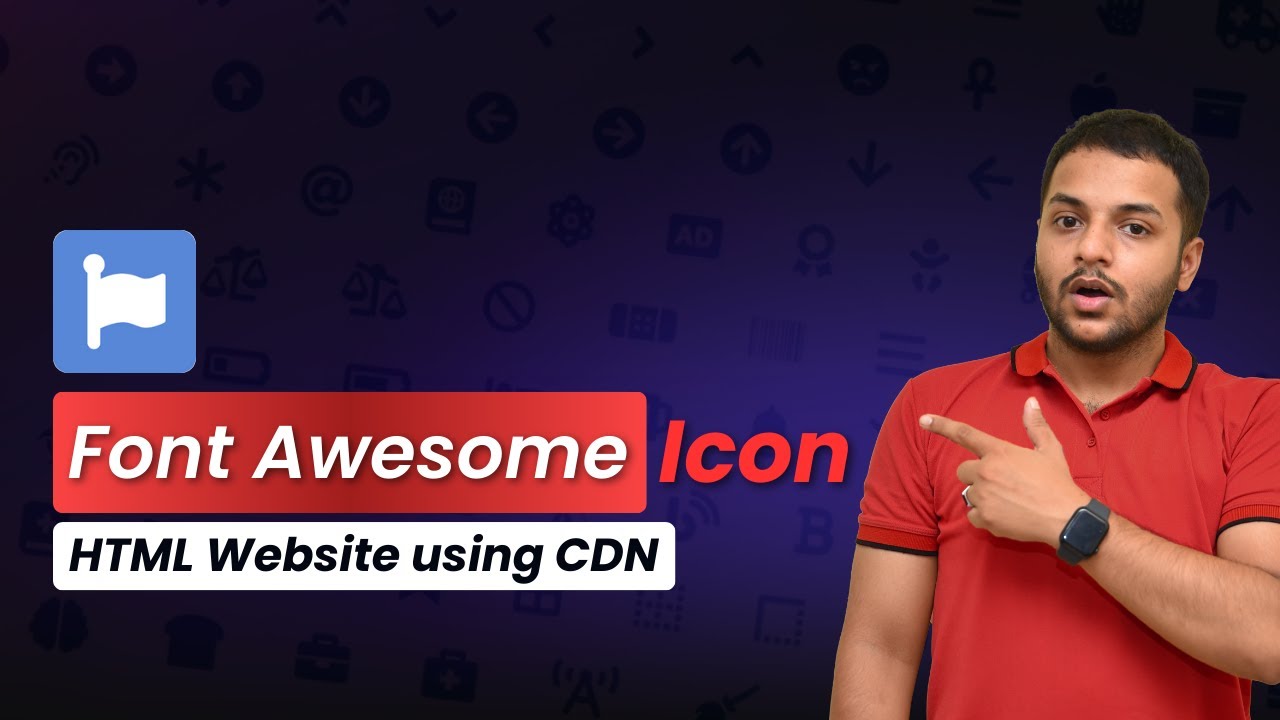 How to Use Font Awesome Icon on HTML Website using CDN Complete Tutorial 2025