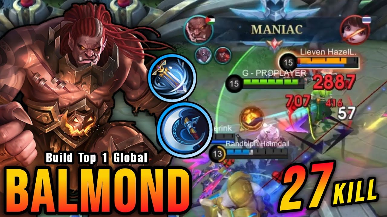 27 Kills + MANIAC!! New OP Build for Balmond (PLEASE TRY) - Build Top 1 Global Balmond ~ MLBB