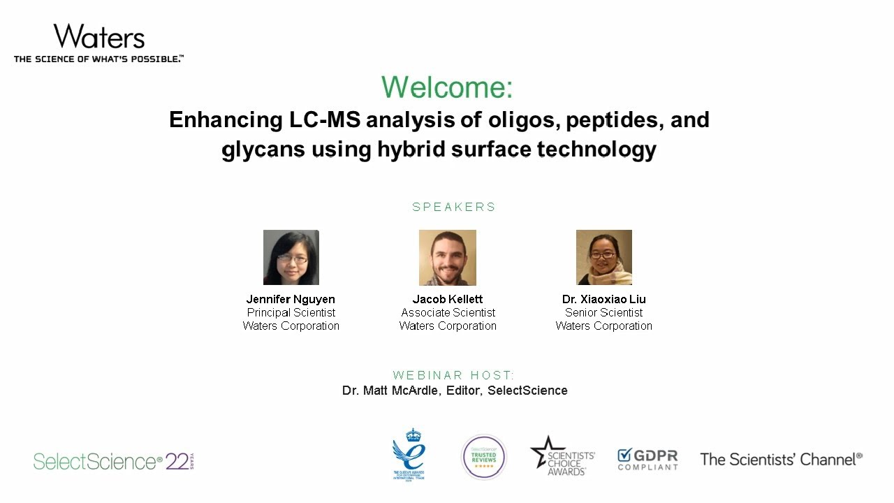 WEBINAR | Enhancing LC-MS analysis of oligos, peptides, and glycans using hybrid surface technology