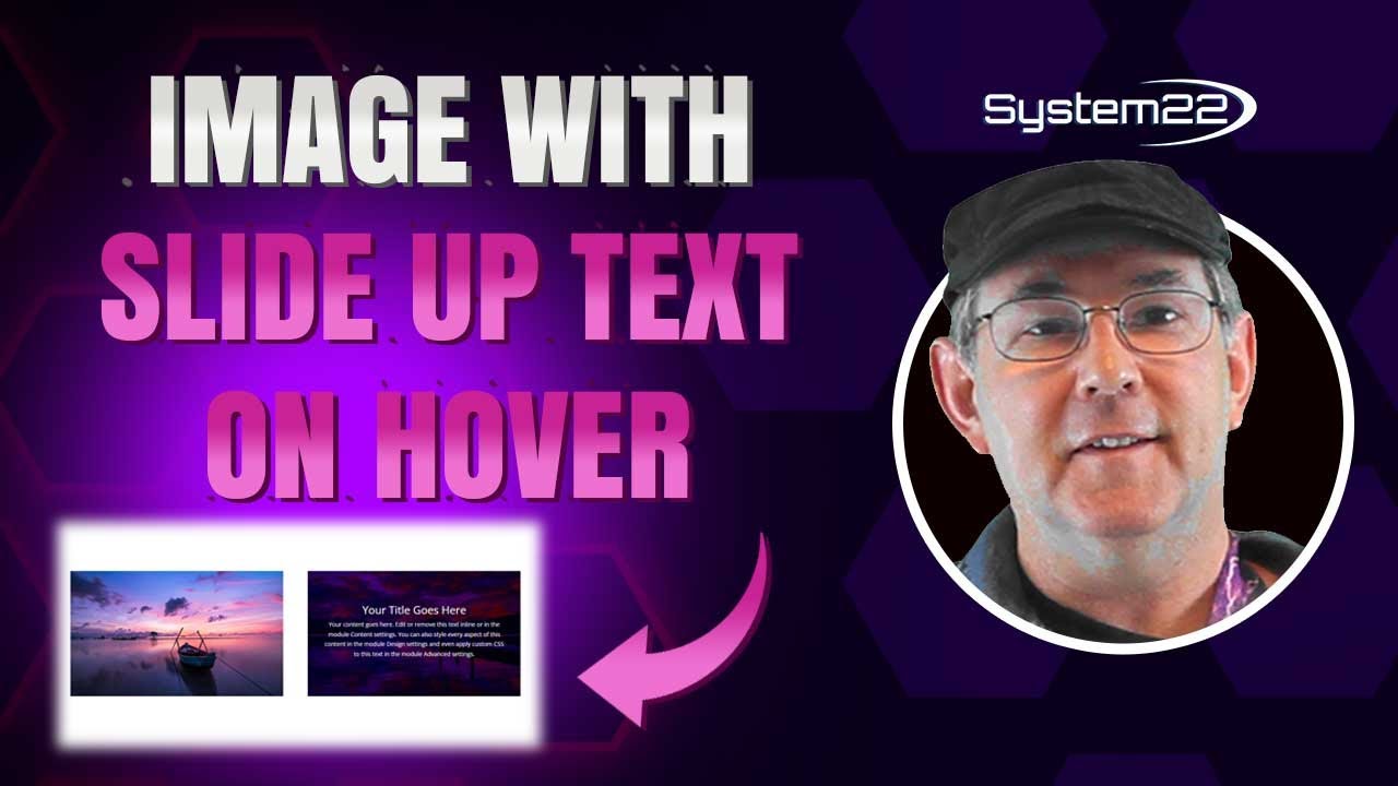 Divi Image With Slide Up Text On Hover 👈👈👍