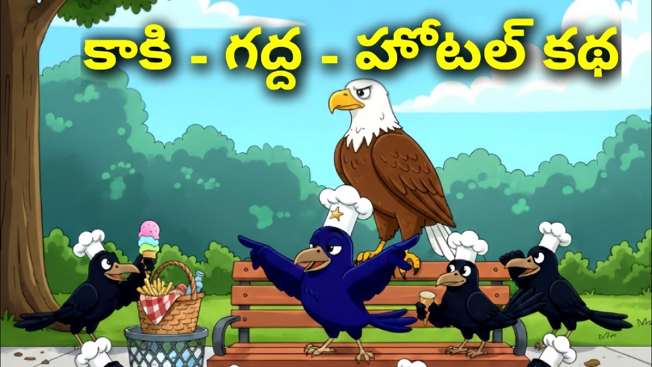 Telugu Stories - కాకి - గద్ద - హోటల్ కథ - Stories in Telugu - Neethikathalu - Telugu kathalu