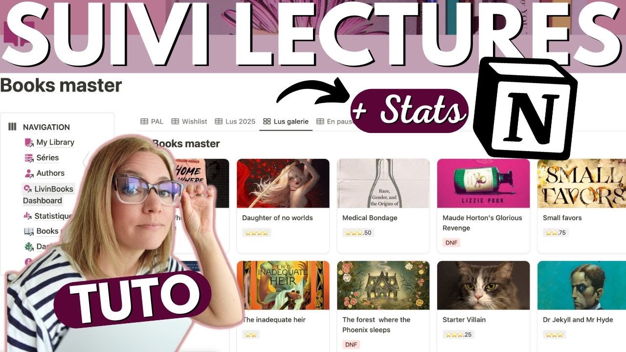 NOTION template ultime pour ORGANISER ses lectures