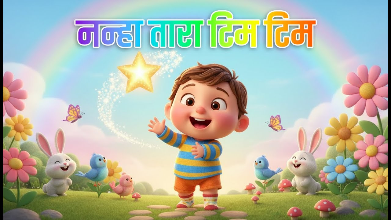 नन्हा तारा टिम टिम | Toddler Hindi Rhyme 🌟 | Action Song