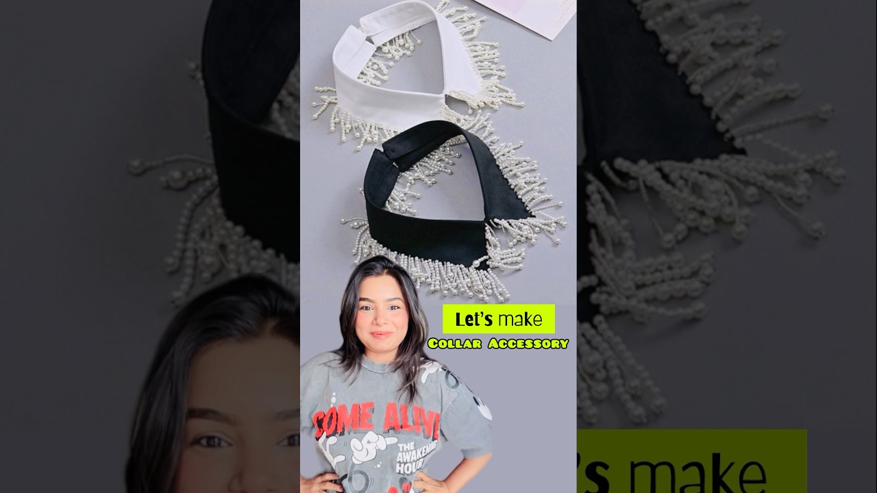 DIY Collar Accessory😱 #crafteraditi #handmade #DIY #diyaccessories #handmadejewelry @CrafterAditi