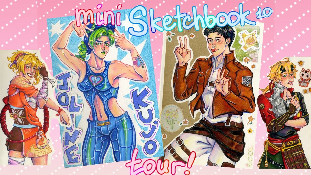 Sketchbook tour// Обзор 10го скетчбука-малышарика 🌻