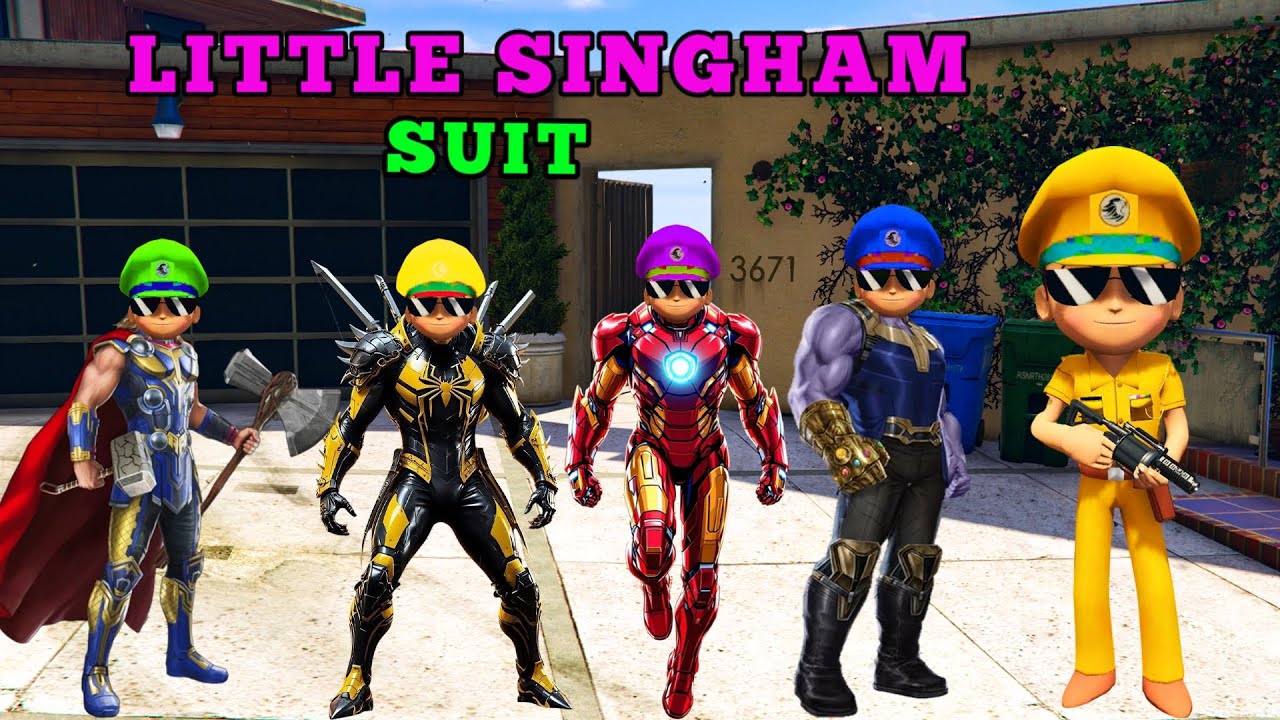 Stealing Every Little Singham Suit in Gta 5 | Little Singham Cartoon