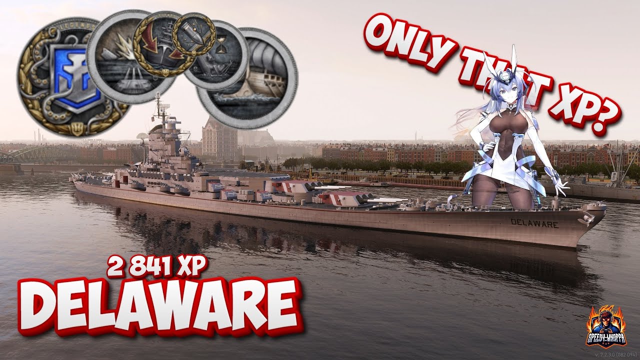 Dellaware with insane gameplay World of Warships Legends #wowslegends #bestreplays