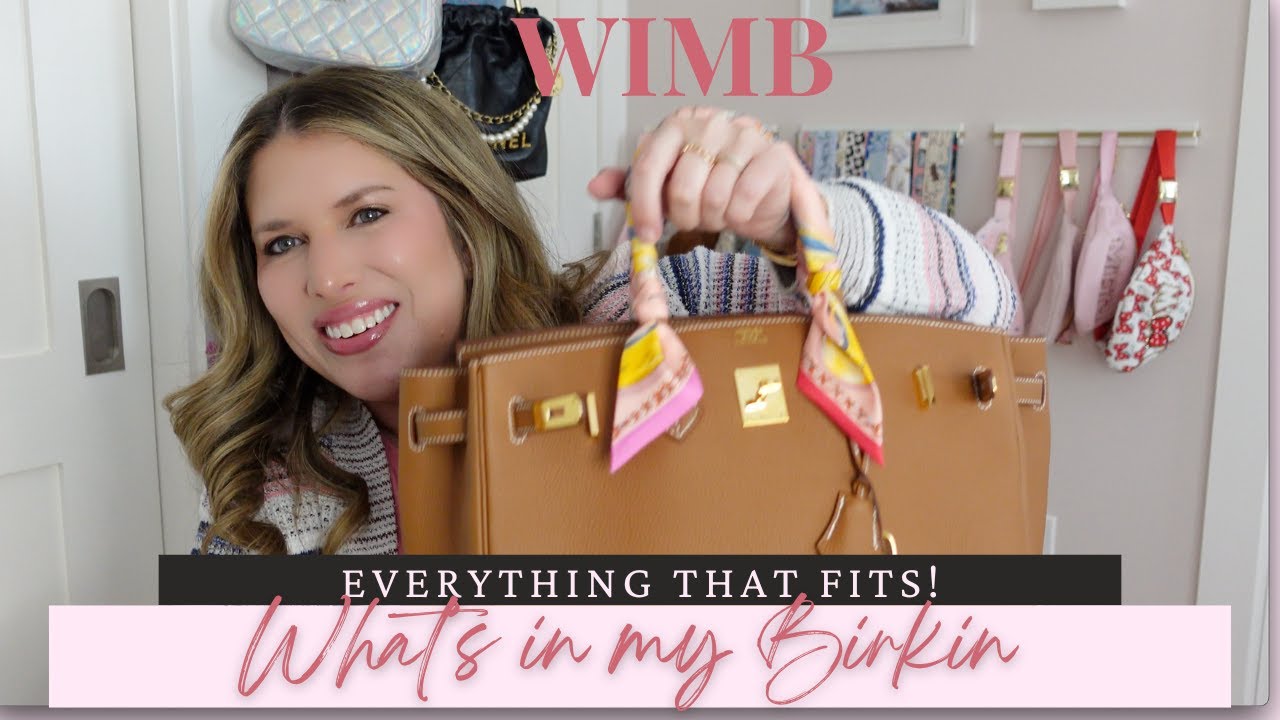 What's in my Birkin 35? Fun WIMB for work!