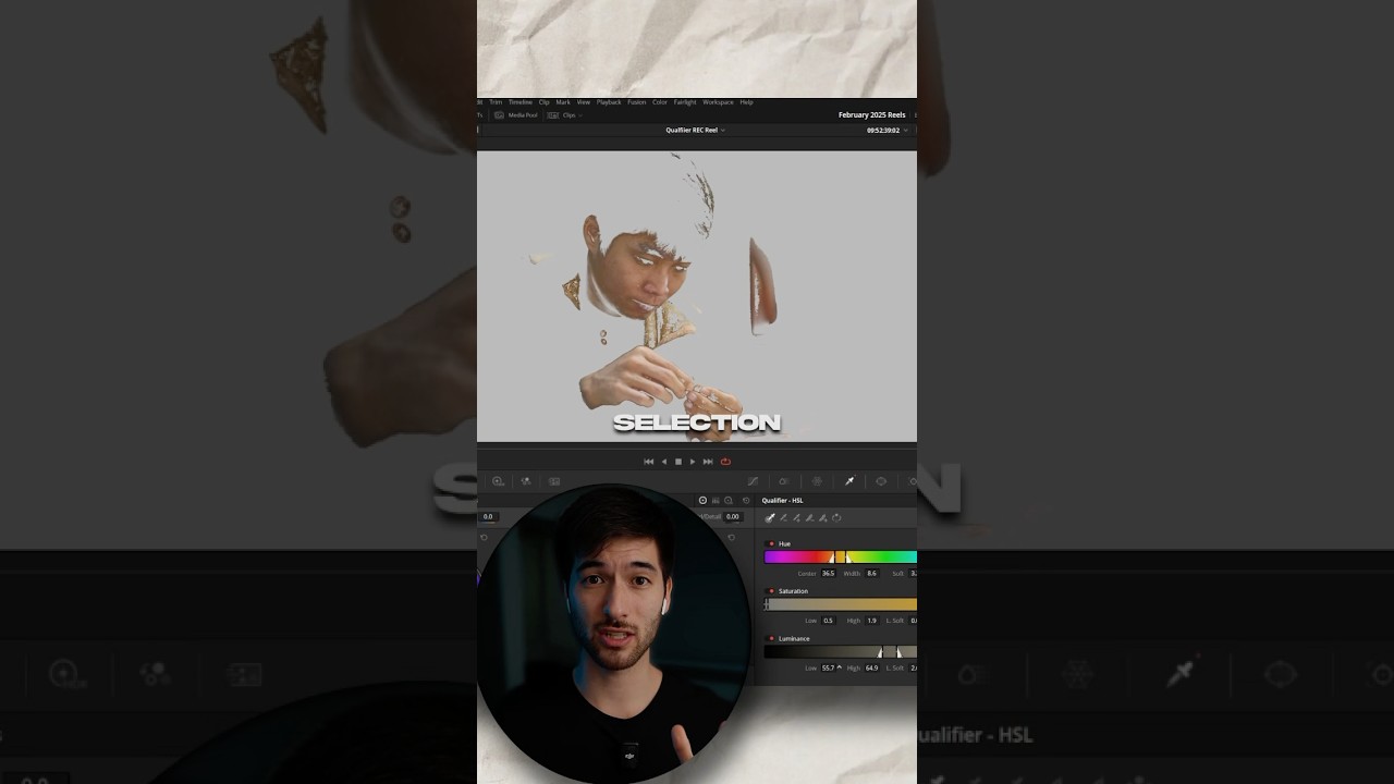 How to use the HSL Qualifier for your Skin Tones for PERFECT Skin Tone Isolation in Davinci Resolve
