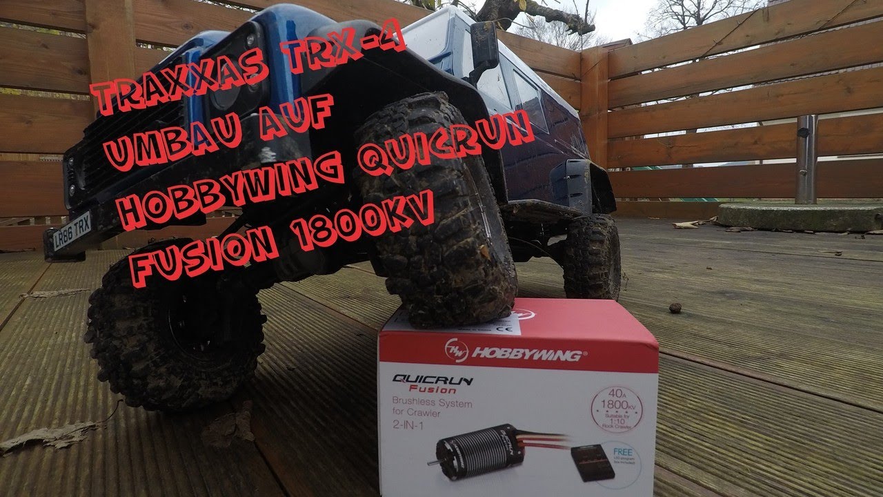 Traxxas TRX-4 Defender Umbau auf Hobbywing Fusion 1800kV