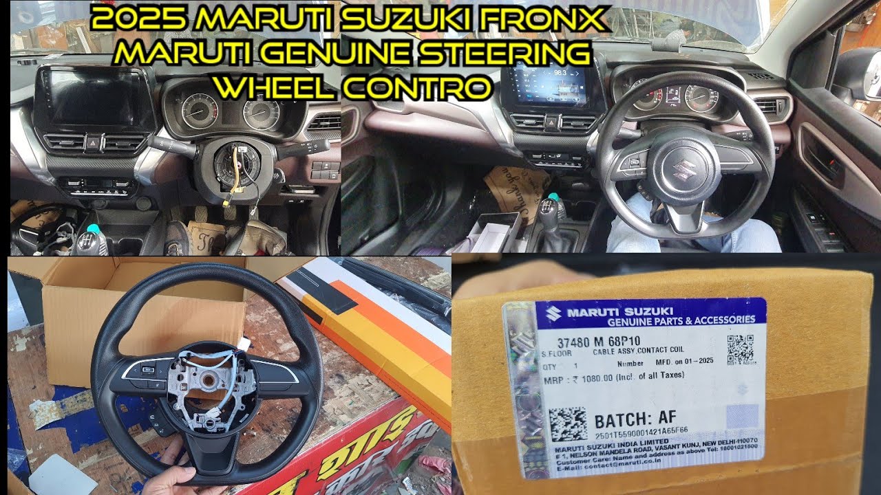 2025 Maruti Suzuki Fronx SUV without wiring cutting steering wheel control