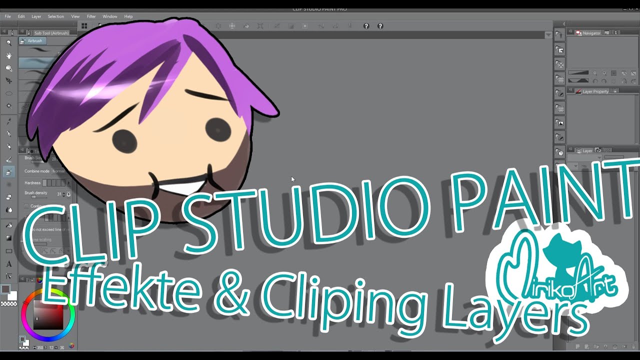 (CLIP STUDIO PAINT) Let's Tutorial Ebenen Effekte&Cliping Layers mit Klopsi - by Miriko