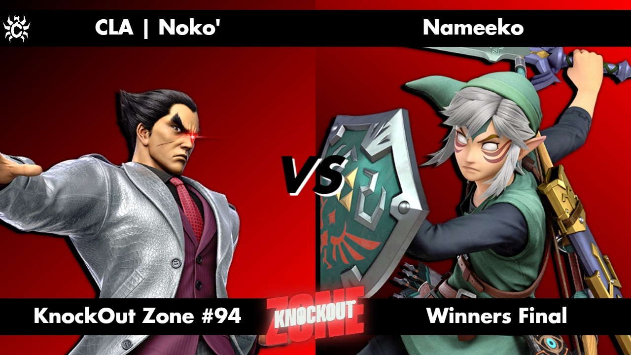 KnockOut Zone #94 - SSBU Winners Final - Noko' (Kazuya) vs Nameeko (Link)
