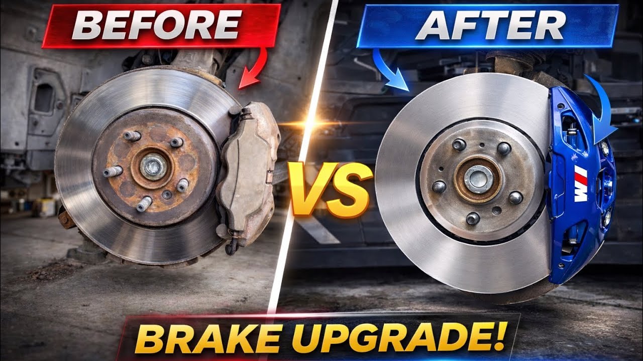 BMW 540i gets a 374mm big brake upgrade  (m550i brakes)