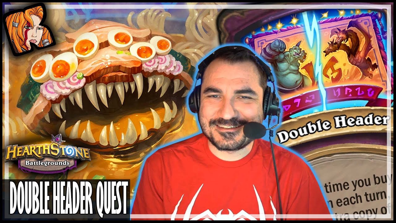 DOUBLE HEADER QUEST CAN BE ABSURD! - Hearthstone Battlegrounds