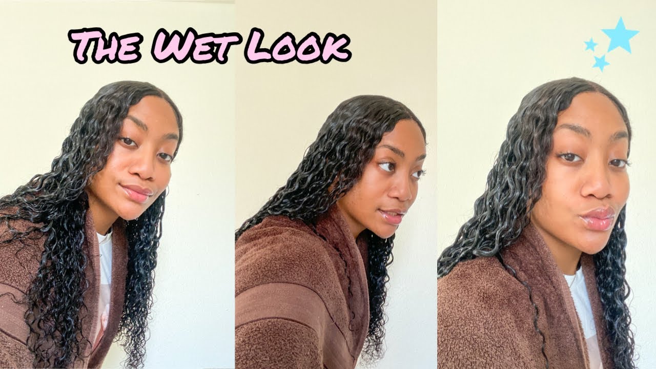 TRYING THE WET LOOK | FT KRIYYA HAIR!