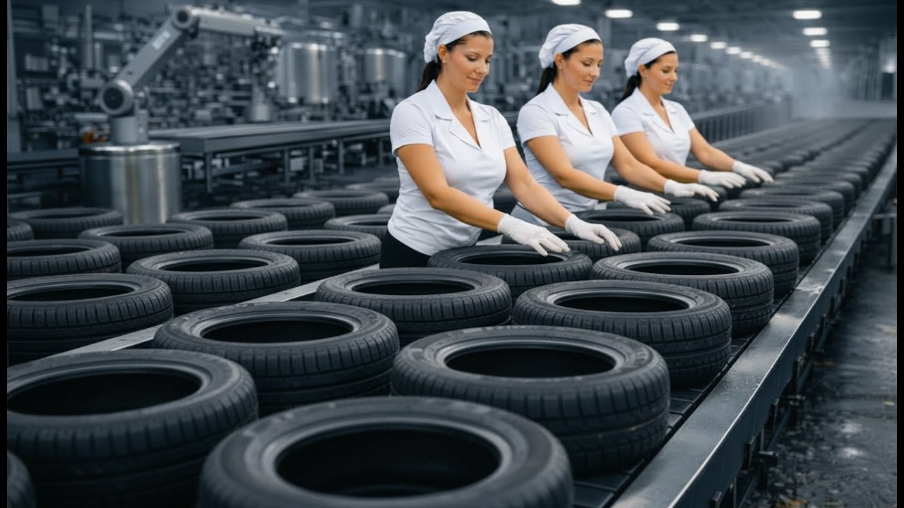Inside a Massive Tire Recycling Plant: Watch Tires Turn Into Rubber Granules (Full Process)