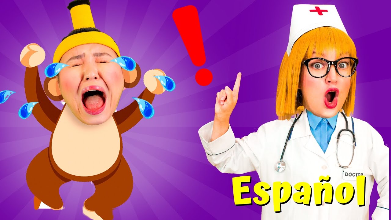 Cinco Monitos Saltando En La Cama 🙈| Canciones Infantiles | Babanana Espa&ntilde;ol