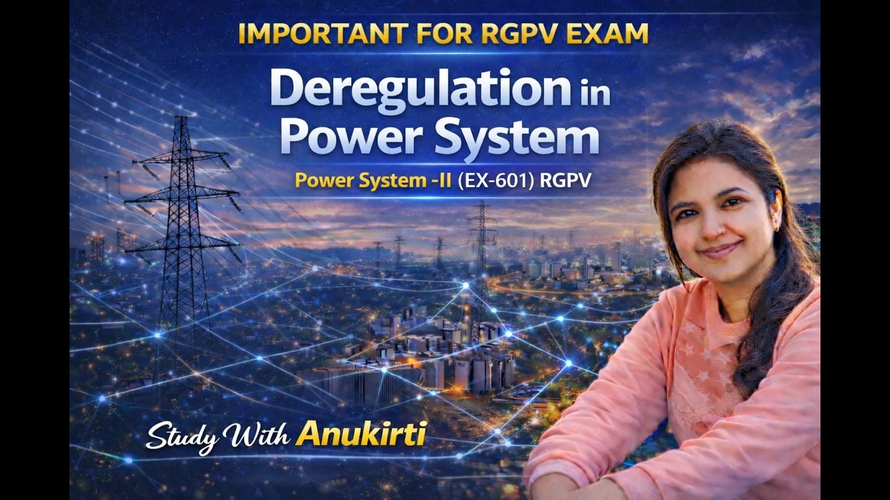 Deregulation in  Power System |Power System II| #rgpvbhopal #electrical #education #6thsemester