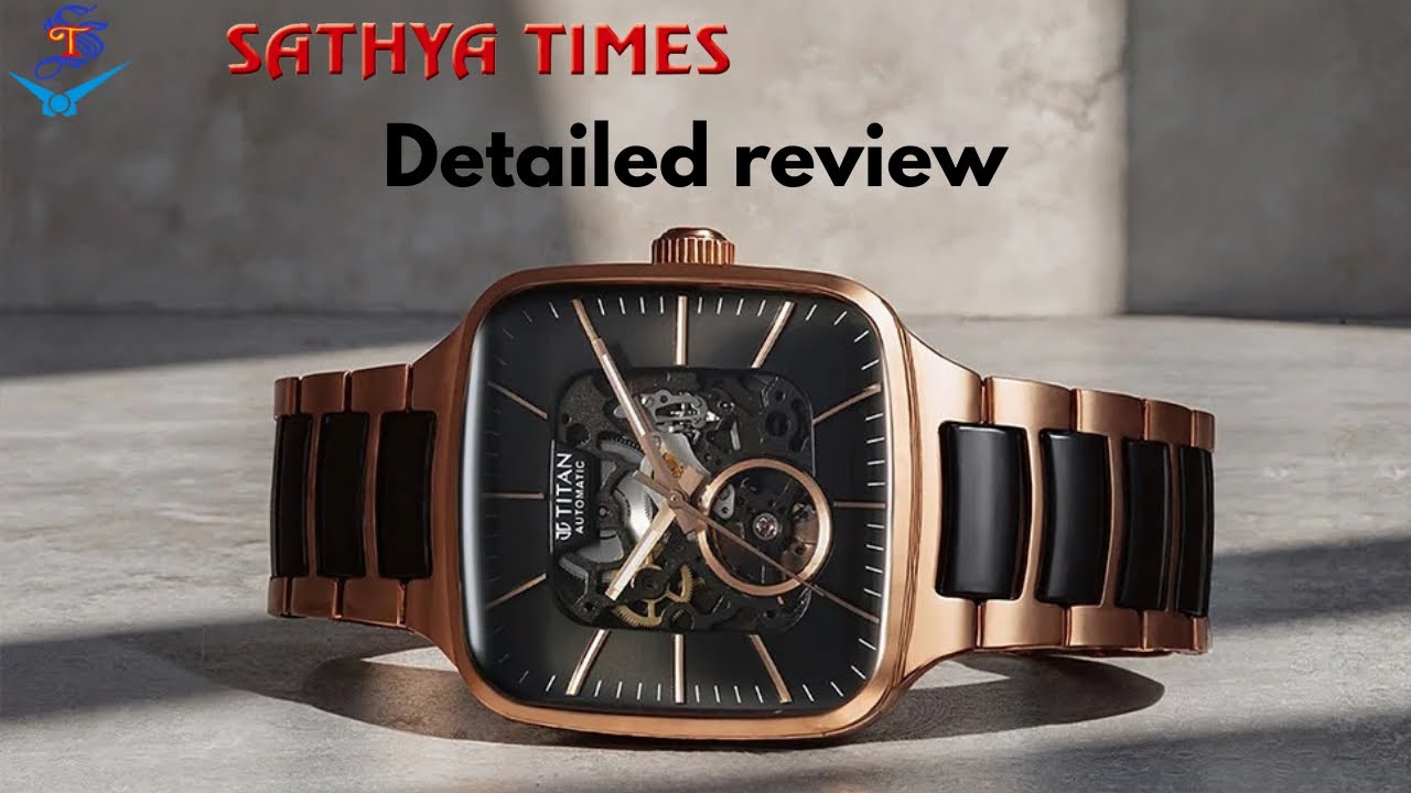 Titan Automatic watch #90175KD03 full detailed review 