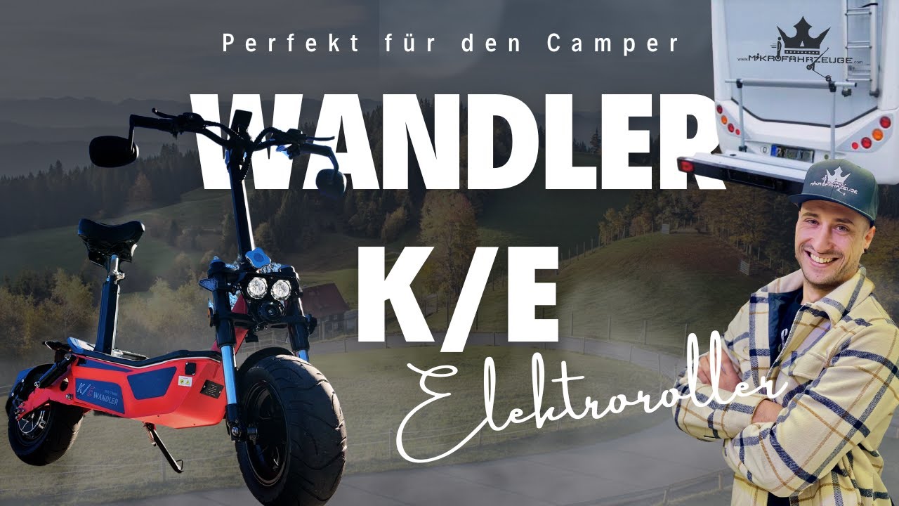 Wandler KE 45 km/h Elektroroller Test: 🔥 Steigleistung am Pfänder 🌄 im Vergleich zum EB250P!