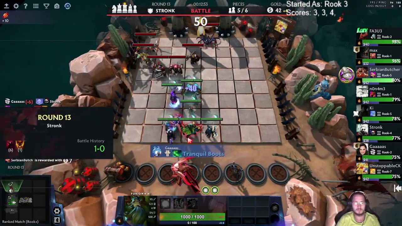 6 Beasts Aqirs with Arc Warden! S27 Dota Auto Chess Rook+ Game!