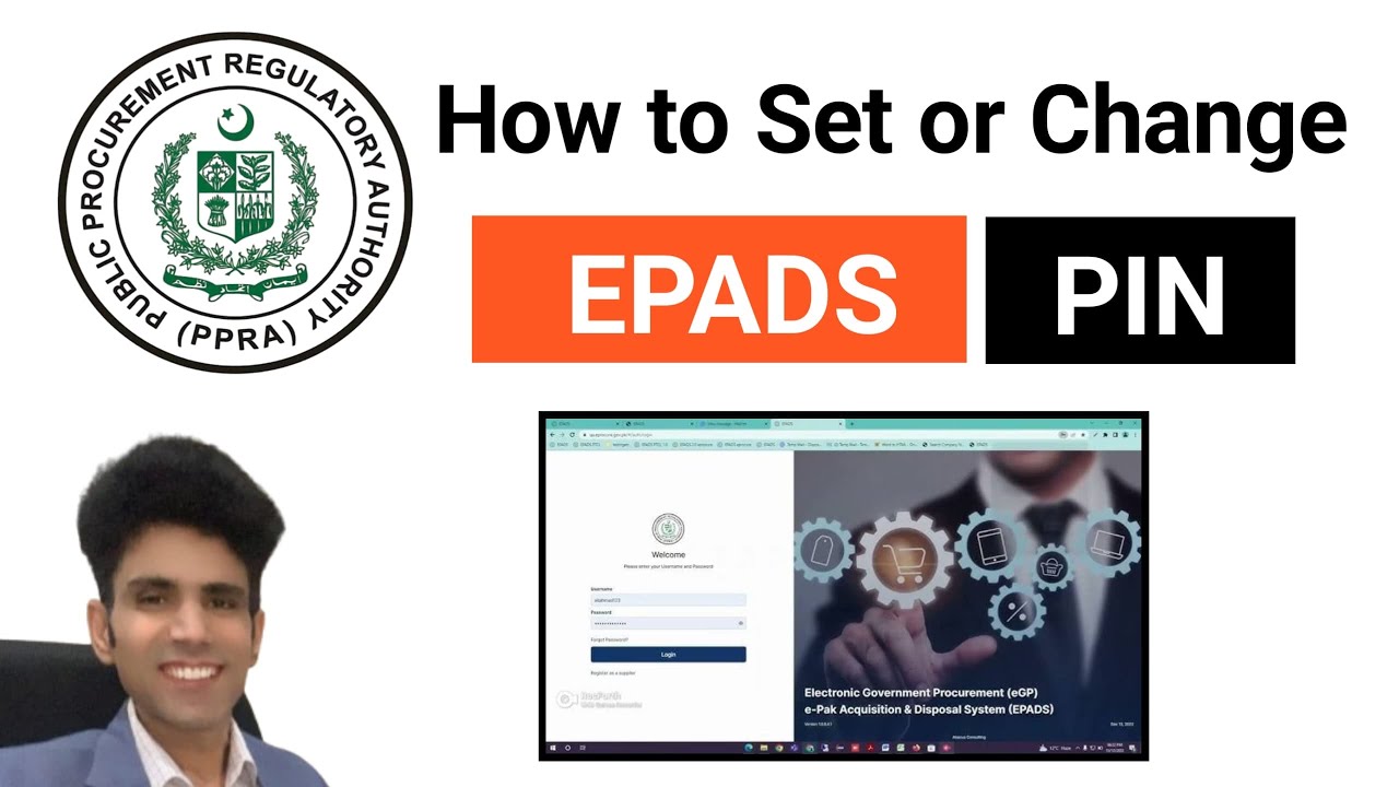How to Set, Change, or Reset PIN on E-Pads | EPADS Registration | PPRA Registration | EPADS PPRA