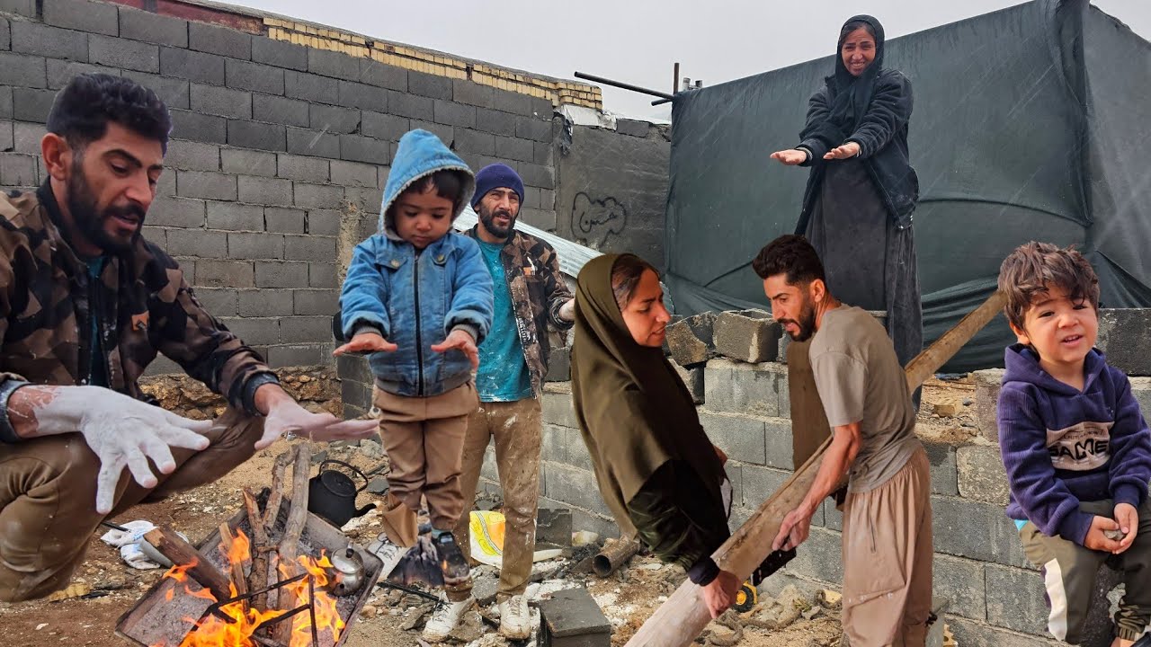 Ali's nomadic family spends a cold winter day building a cozy home